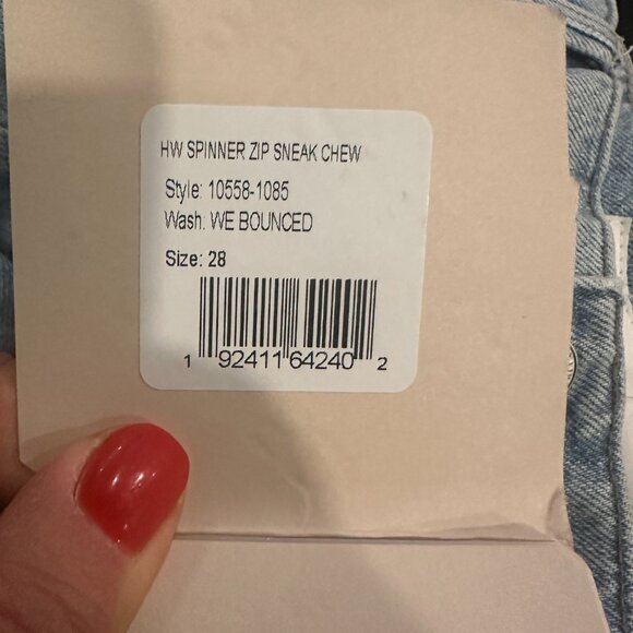 Mother Superior High Waisted Spinner Zip Chew We Bounced Jeans - Picture 11 of 11